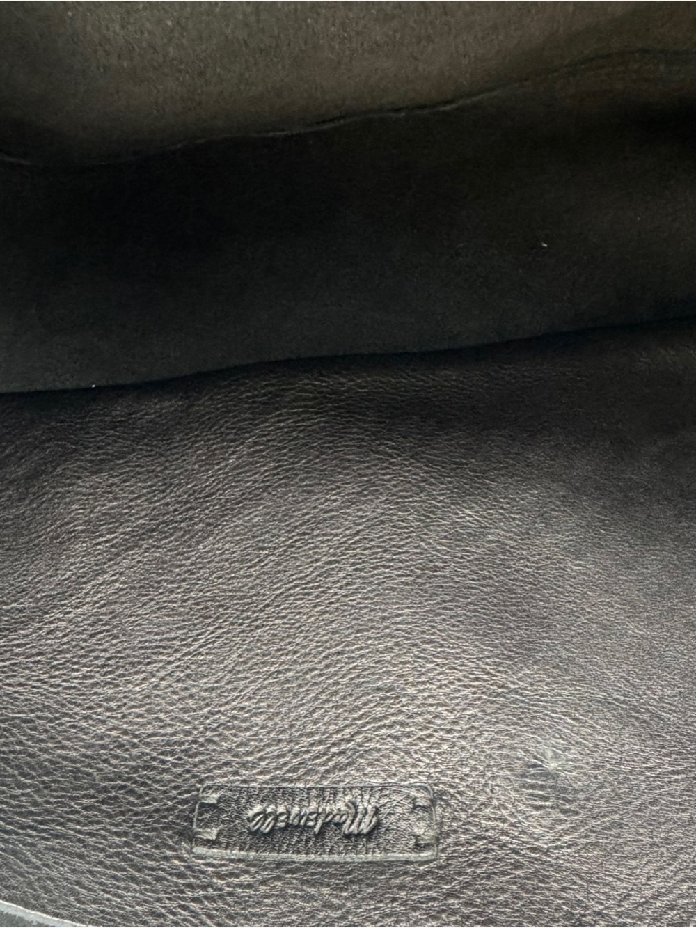 Madewell The Piazza Slouch Black Leather Small Shoulder Bag - Picture 7 of 8